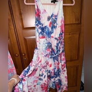 Donna Karan Multicolor Abstract Maxi Dress